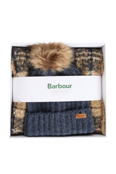 Barbour Saltburn Bere & Tartan Şal Seti TN39 Birchwood
