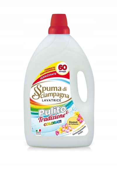 Spuma di Sciampagna Detergent colorat pentru rufe 3L, 60 de spălări