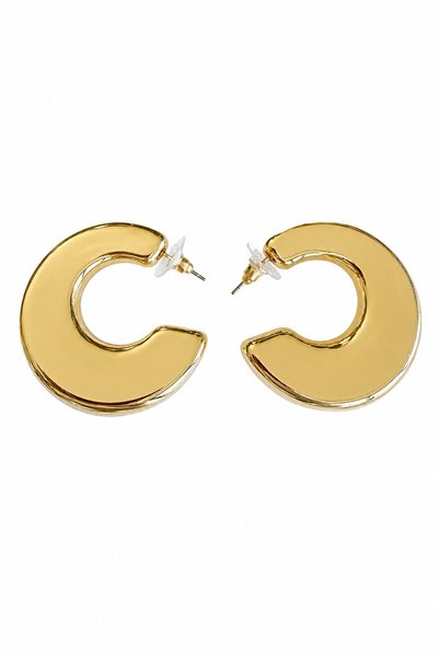 nesdesignn Chunky c-shape earrings