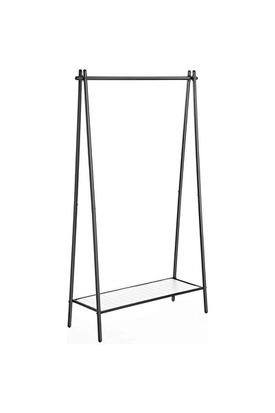 SONGMICS Suport pentru haine cu cadru din oțel, bară de agățat și raft, 34x93...