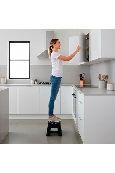 MyOfficeShop Scaunel multifuncțional, antiderapant, 22 cm, maxim 150 kg, negru