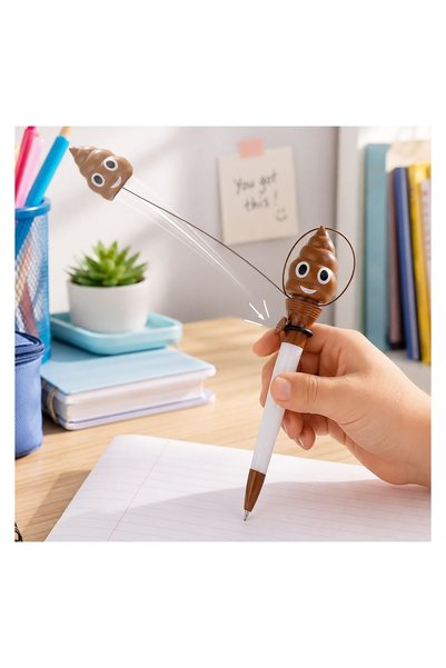 OEM Pix Alb 18 cm cu Cerneală Albastră și Emoji cu Mecanism de Lansare
