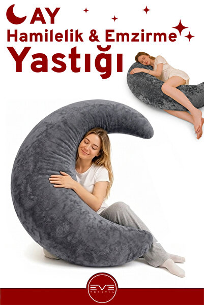 Eve Tekstil Pregnant & Breastfeeding Pillow Gray