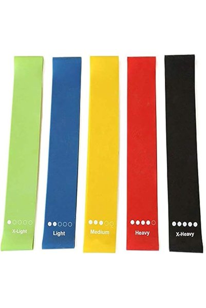 Generic Exercise Bands-Fitness Resistance Loop Bands-5 pieces