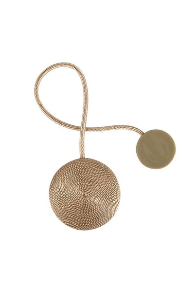 OEM Magnet pentru Perdea cu Șiret Bej, 7x39 cm – Prindere Decorativă