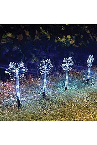 DD SHOP Instalatie de Lumini Fulgi Transparenti 24cm cu Stick LED Operat cu B...