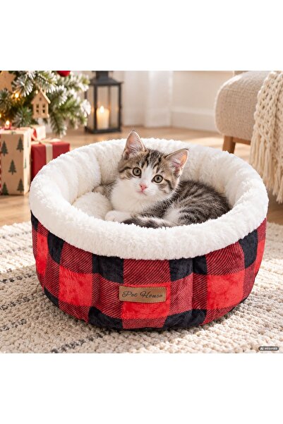 DD SHOP Pat cuib cra ros carou d45cm - Paturi Craciun Animale, Produse Pet Shop