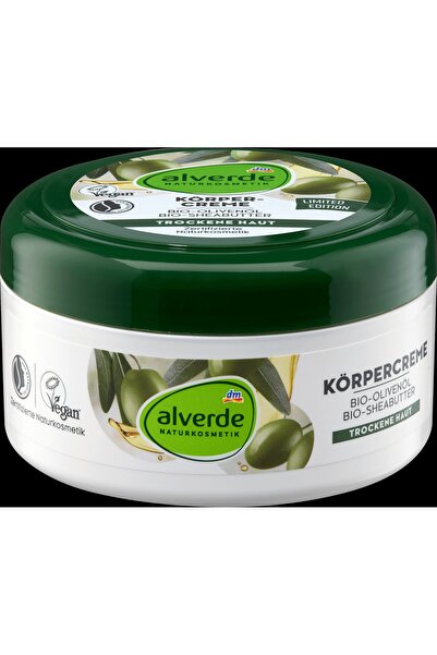 ALVERDE NATURKOSMETIK Cremă de corp cu ulei de măsline Bio și unt de Shea Bio...