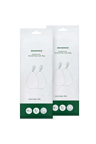 SONGMICS Saci de gunoi pentru coșuri de bucătărie, 30 Litri, Pre-separati, 90...