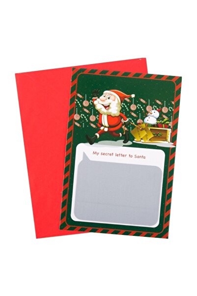 DD SHOP Felicitare de Craciun de Razuit Scrisoare lui Mos Craciun & Plic - 2buc