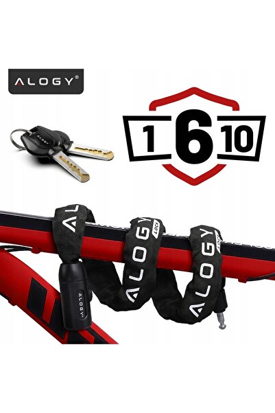 ALOGY Antifurt bicicletă tip lanț 1000/6K, lungime 100cm, grosime 6mm