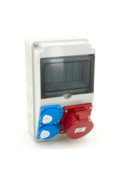 ELS Elektrotechnika Tablou de distribuție 32A/4P 2*230V IP65, cablat, neinstalat