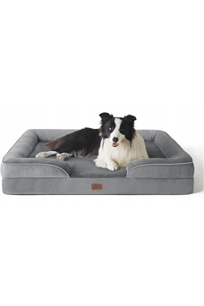 BEDSURE Pat ortopedic pentru câini Canapea ergonomică pentru câini 89 x 63 cm