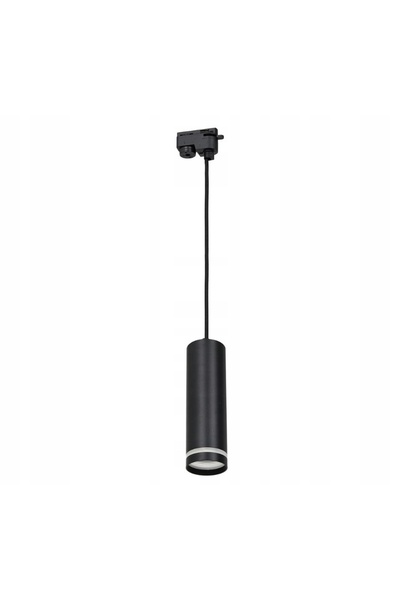 NO BRAND Reflector TUBA RING spot LED pe șină Negru monofazat 20cm