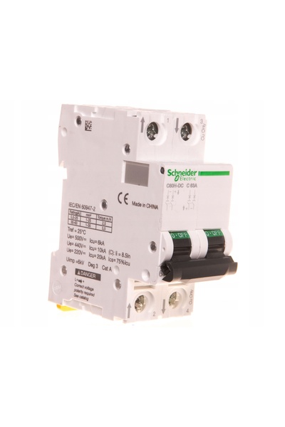 Schneider Electric C60H-DC-C63-2 C 63A Disjunctor cu 2 poli