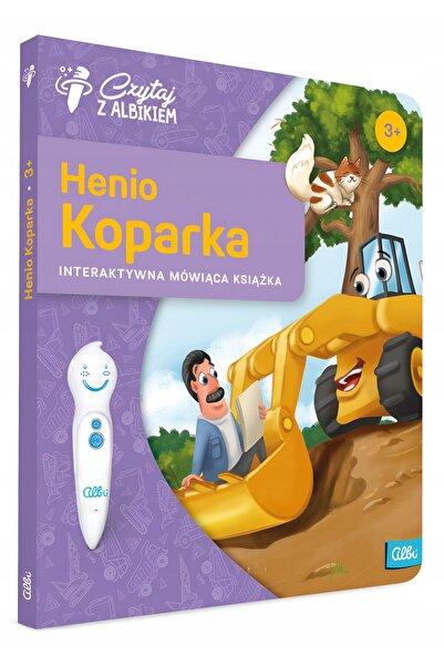 NO BRAND Citește cu Albiki. Henio Koparka. Carte interactivă vorbitoare