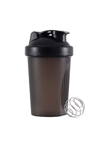 OEM Shaker negru pentru proteine de 400 ml, cu bilă de amestecare din oțel in...