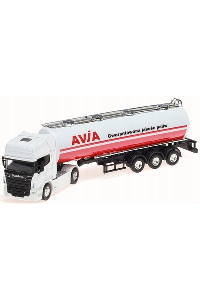 NO BRAND Model metalic camion Scania cisternă AVIA transport combustibil