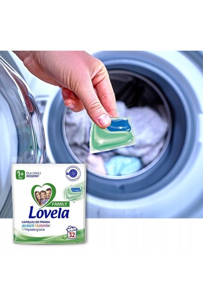 LOVELA Capsule de rufe hipoalergenice pentru familie, pentru haine albe și co...
