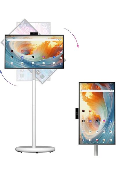 VLH 27 Inch Portable TV شاشة متنقلة شاشه متنقله, Android 15 Touchscreen Smart...