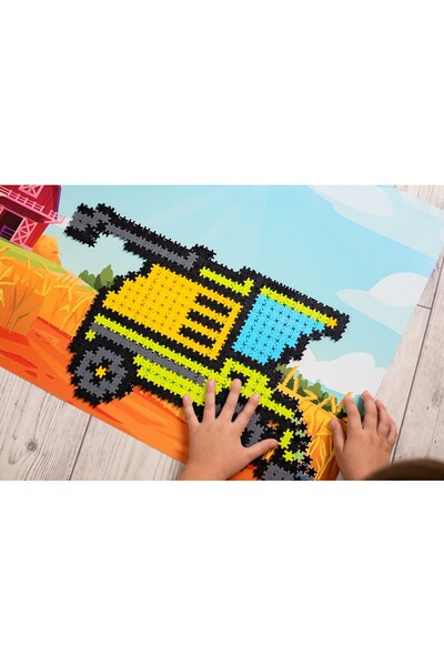 meli Blocuri de construcție WAFLE Minis Fermier Tematic 2 în 1 500 piese Tractor