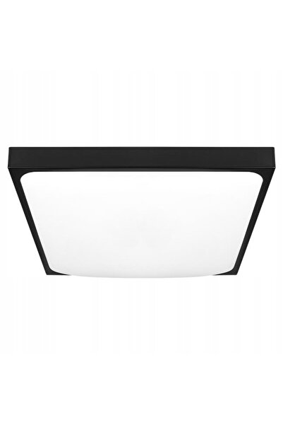 GoLED Plafonieră de baie cu senzor LED, 2 x E27, IP44, pătrată, neagră