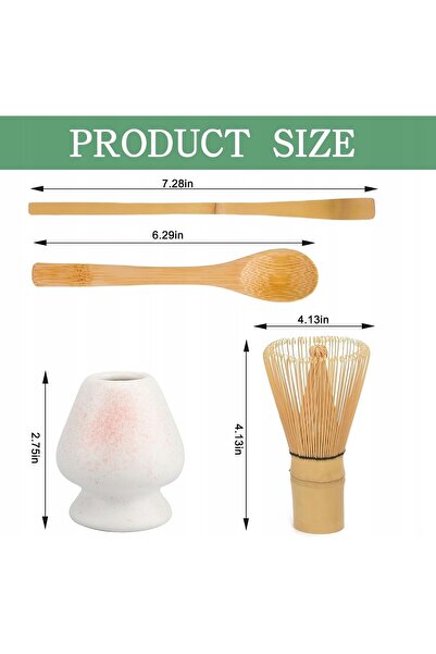 NO BRAND SET DE CEAI MATCHA ELEGANT, IDEAL CA CADOU, COMPLET CU 4 PIESE