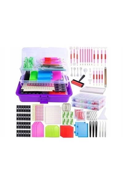 Artelore Home SET GIGANTIC Broderie cu diamante Accesorii pentru pictura cu d...