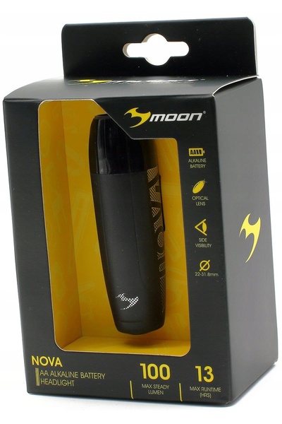 Moon Lampă frontală de bicicletă cu baterii 1xAA Nova 100