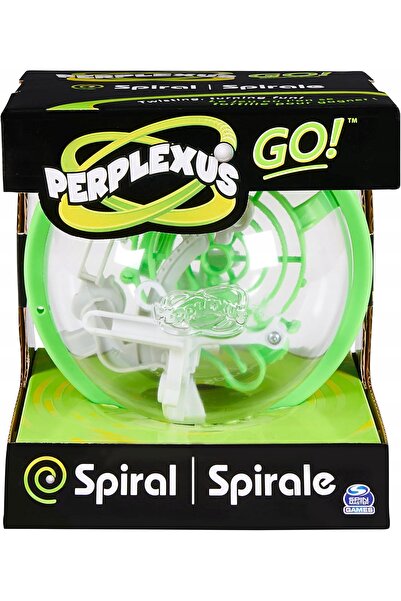 NO BRAND PERPLEXUS GO! Joc 3D Labirint cu Bilă Spirală de Îndemânare Verde 8+
