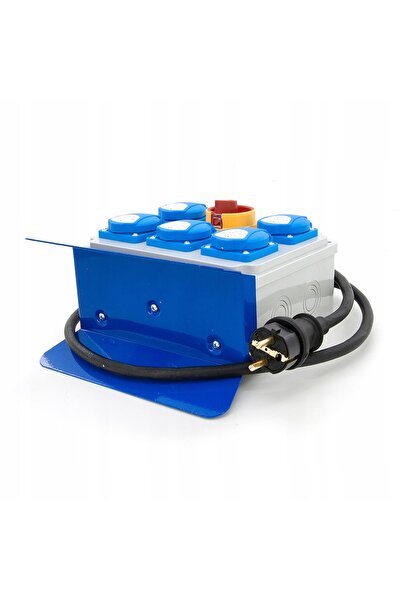 ELS Elektrotechnika Cutie de distribuție monofazată portabilă 5x230V cu între...