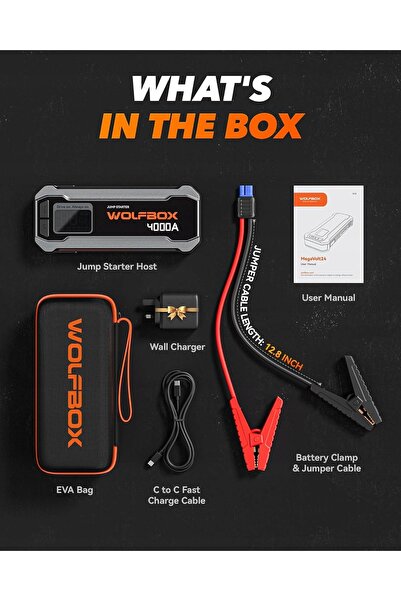 NO BRAND POWER BANK DEMAROR AUTO, BOOSTER PUTERNIC 4000A, PENTRU CADOU