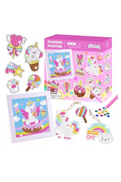 Askato Broderie cu diamante unicorni