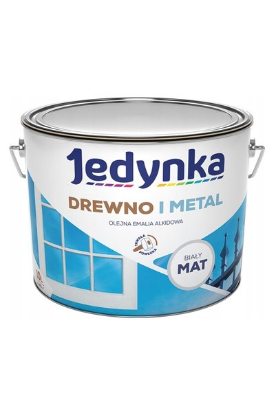 Jedynka Vopsea pentru lemn și metal alb mat 10L