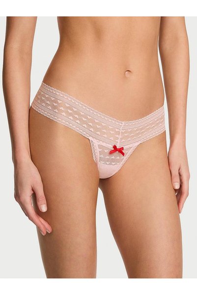 Victoria's Secret Kalp Dantelli Tanga