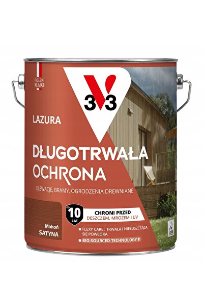 V33 LAZURA TRATAMENT DE PROTECȚIE A LEMNULUI CU DURABILITATE DE 10 ANI PENTRU...