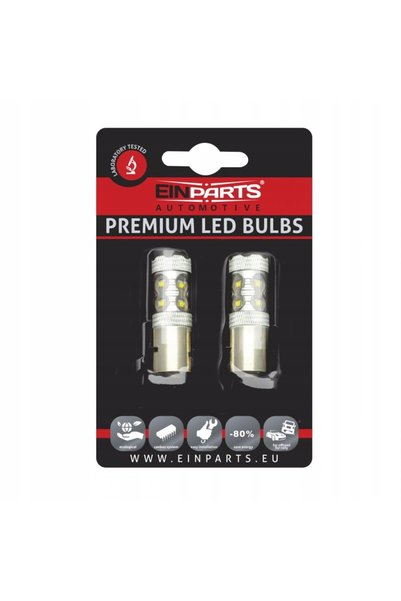 EinParts Automotive BA20D S2 10 SMD CREE LED BULBURI DE LUMINĂ PENTRU MOTOCIC...