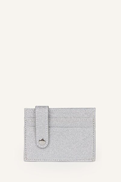 DeFacto Artificial Leather Silver Card Holder I1260Axnsgr386