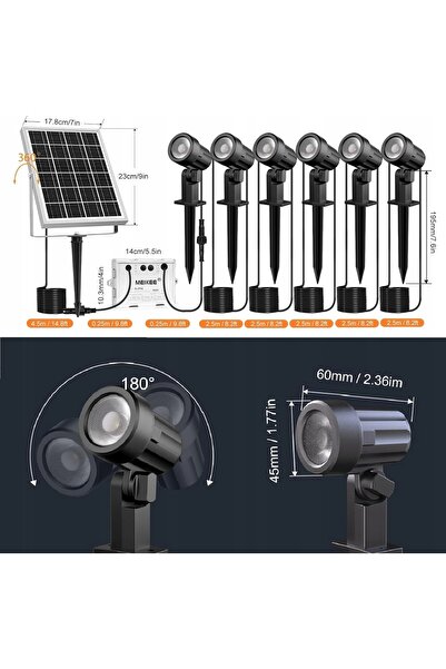 NO BRAND LAMPĂ SOLARĂ DE GRĂDINĂ CU ȘIȚE, PENTRU EXTERIOR, CAMPING, CURTE, EL...