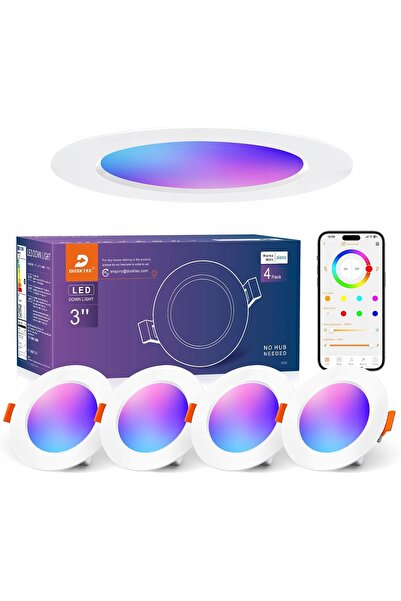 NO BRAND Proiector DUSKTEC LED RGBWW 68 mm, reglare a intensității luminoase,...