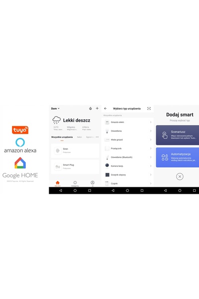 NO BRAND PRIZĂ INTELIGENTĂ CU RELEU TUYA WIFI - 3 CIRCUITE