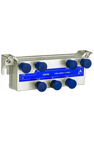 NO BRAND Splitter TV 1x6 pentru DVB-T2 și TV prin cablu DVB-C