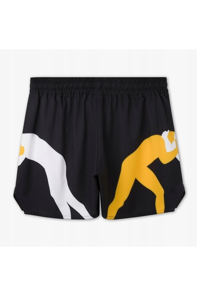 Mantovani Pantaloni scurți sport MANTO pentru antrenament, cu LOGO, negri, mă...