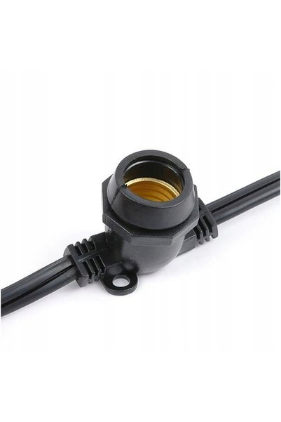 Kobi Ghirlande de grădină cu becuri LED, 10 bucăți, cu filament negru, 10 metri