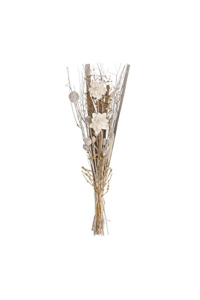 OEM Buchet Decorativ cu Flori Uscate Bej Albe 90 cm – Decor Realist pentru Ca...