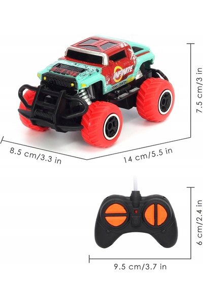 NO BRAND MAȘINUȚĂ TELEGHIDATĂ MONSTER TRUCK RC, REZISTENTĂ ȘI COLORATĂ, PENTR...