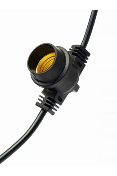 NO BRAND Ghirlandă decorativă de 10m cu 20 becuri E27, IP44, pentru terasă, b...