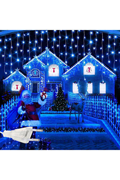OEM Christmas Icicle Lights For Outdoor Or Indoor, Curtain Type Garland, Frin...