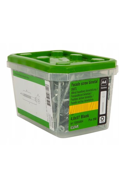ESSVE Șurub de fațadă 4,8x57mm pentru profile din lemn și oțel A4 250 bucăți