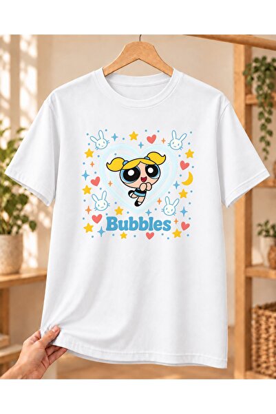 Mor Mürekkep Majica kratkih rukava Powerpuff Girls sa šarenim kvadratnim uzor...